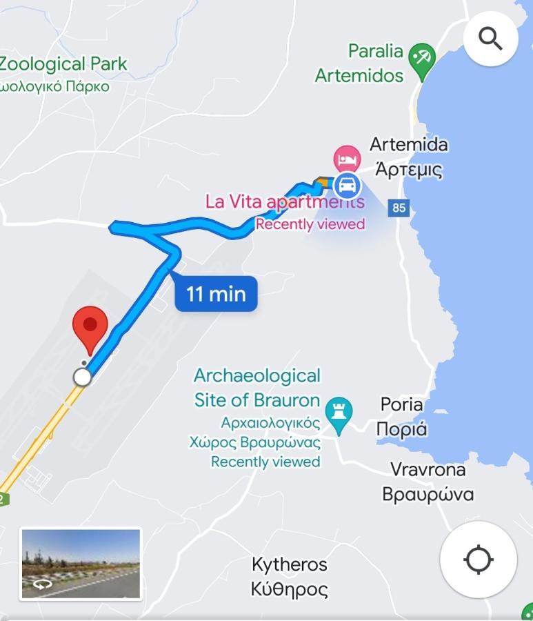 La Vita Apartments-Near Airport & Sea Artemida  Zewnętrze zdjęcie